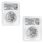 2023 Morgan and Peace Reverse Proof Silver Dollar