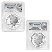 2024 Morgan and Peace Proof Silver Dollar