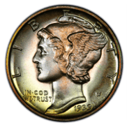 1916-1945 Silver Mercury Dime