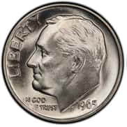 1965 Roosevelt Dime