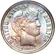 Barber Dime (1892-1916)