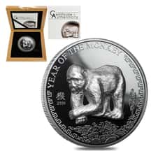 2016 25 g Silver Lunar Year of the Monkey Coin|Bullion Exchanges
