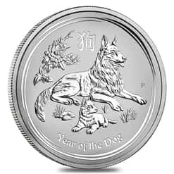 The 2018 Year of the Dog Silver Lunar coin