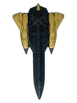 2024 Chad 2 oz Silver Fighter Jet Black & Gold Shaped Coin .999 Fine
