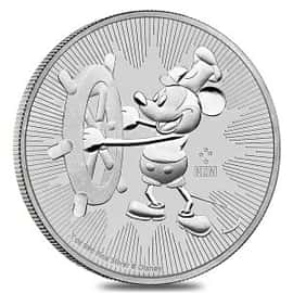 Best 2017 silver coin 1 oz Niue $2 Disney Steamboat Willie BU