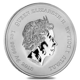 2018 1 oz Tuvalu Thor Marvel Series Silver Coin