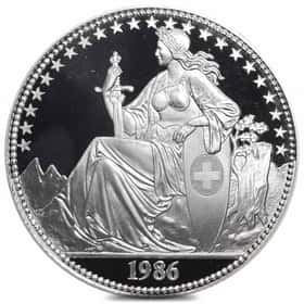 極希少◆北欧メロハー,AOR◆SILVERNITE/SO IT BEGAN 1986 Switzerland 5 oz Helvetia Eternal Pact Silver Round