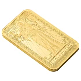 1 oz PAMP Suisse Lady of Justice Gold Bar (in Assay)