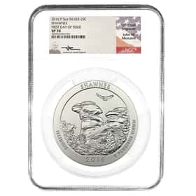 2016-P 5 oz Silver ATB Illinois Shawnee Forest NGC SP 70