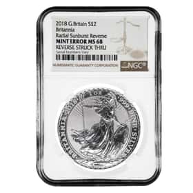 2018 1 oz Britannia NGC MS 68 Rev Struck | Bullion Exchanges