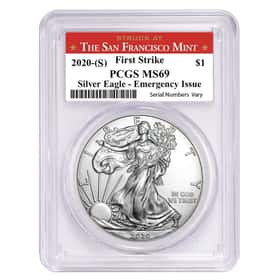 2020 (S) 1 oz Silver Eagle PC MS69FS SF Label| Bullion Exchanges