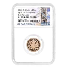 2022 Gold 1/2 Sovereign Jubilee NGC PF 70 FR | Bullion Exchanges