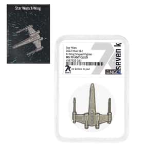 2022 1 oz Star Wars X-Wing Fighter Silver Coin NGC MS 70