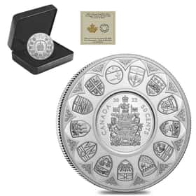 2022 5 oz Silver Bigger Picture Coat of Arms | Bullion Exchanges