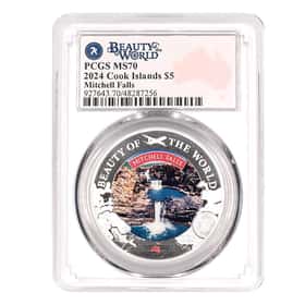 2024 1 oz Beauty of the World Silver Coin PCGS MS 70