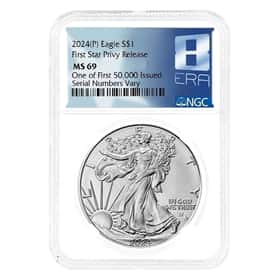 2024 1 oz Silver American Eagle NGC MS 69 One of First 50K