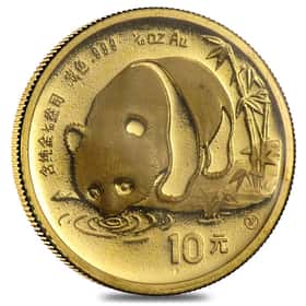 1987 Y 1/10 oz Gold Chinese Panda Coin | Bullion Exchanges