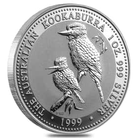 1999 1 oz Silver Australian Kookaburra Perth Mint .999 Fine BU