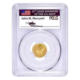 2016-W 1/10 oz Mercury Dime Gold Coin PCGS SP 70 FD (Merc Sign)