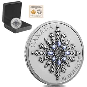 2024 サファイアジュビリースノーフレーク 銀貨 NGC PF70 MATTE CROWN