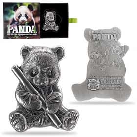 2024 Chad 1 oz Silver Panda Shaped High Relief Coin .999 Fine