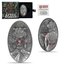 azteccc★4879+5859 2024 Chad 2 oz Silver Aztec Warrior Queen High Relief Coin