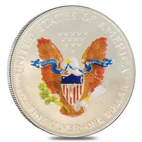 1 oz Silver Eagle Colorized Coin Random Year | Bullion Exchanges