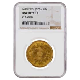 1905 M38 Japan 20 Yen Gold NGC UNC Details | Bullion Exchanges