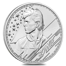 2021 イギリス1オンス　銀貨　ミュージックレジェンド　デヴィッド・ボウイ 2021 1 oz Silver Music Legends David Bowie | Bullion Exchanges