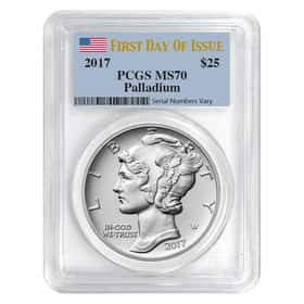 2017 1 oz Palladium American Eagle PCGS MS70 | Bullion Exchanges