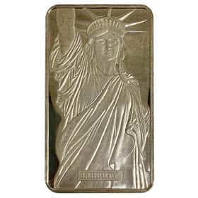 10 oz MTB (MA) Statue of Liberty Silver Bar | Bullion Exchanges