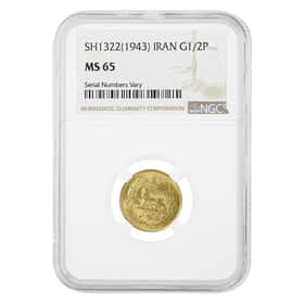 1943 SH 1322 1/2 Pahlavi Gold Coin NGC MS 65 | Bullion Exchanges