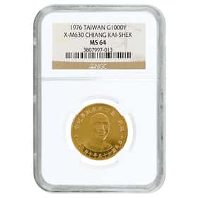 1976 1/2 oz Gold Chiang Kai-Shek NGC MS 64 | Bullion Exchanges