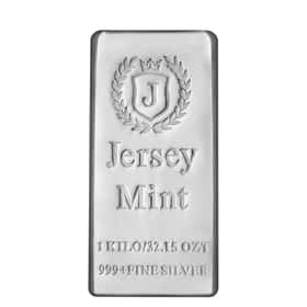 1 Kilo Jersey Mint Silver Bar .999 Fine | Bullion Exchanges