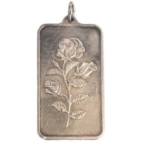 oz PAMP Suisse Rosa Silver Bar Pendant Fine