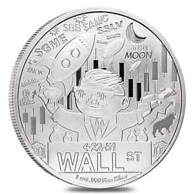 2021 1 oz Wallstreet Silver Round BU | Bullion Exchanges