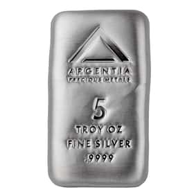 新品 イタリア製 銀製 写真立て Arval Argenti Valenza社製 5 oz Argentia Cast Silver Bar .9999 Fine | Bullion Exchanges