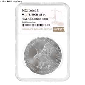 2022 $1 Silver American Eagle MS69 NGC 2022 $1 Silver American Eagle MS69 NGC