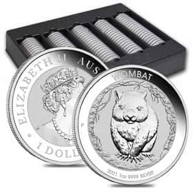 Lot of 100 2021 1 oz Silver Australia Wombat | Bullion Exchanges