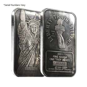 1986 1 oz Engelhard MTB Liberty Silver Bar | Bullion Exchanges