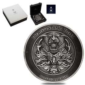 2022 2 Kilo Silver Dragon and Tiger Coin Perth|Bullion Exchanges
