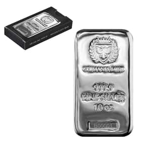 10 oz Germania Mint Silver Bar .9999 Fine | Bullion Exchanges