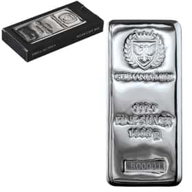 1 Kilo Germania Mint Silver Bar .9999 Fine | Bullion Exchanges