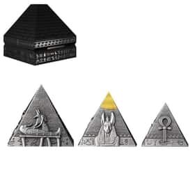 Buy 2024 Djibouti Silver Pyramids of Giza 3-Coin Set (Box +