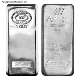 1 Kilo Asahi Silver Bar .999 Fine (Asahi Refinery)