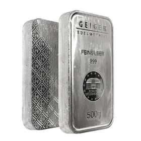 500 gram Geiger Security Line Silver Bar | Bullion Exchanges