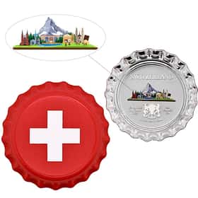 2022 World Landmarks Switzerland Bottle Cap | Bullion Exchanges