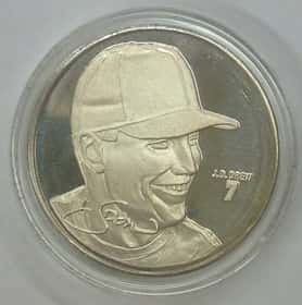 J.D. Drew Highland Mint 1 oz .999 Fine Silver Limited Edition