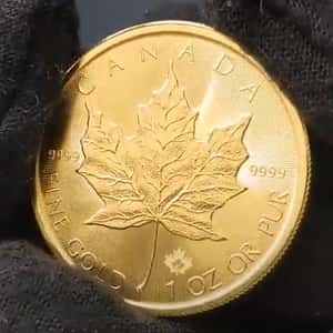 2021 1 oz Canadian Gold Maple Leaf $50 Coin .9999 Fine BU