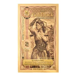 1/4 Idaho Goldback 1/4000 oz 24K Gold Foil Aurum Note